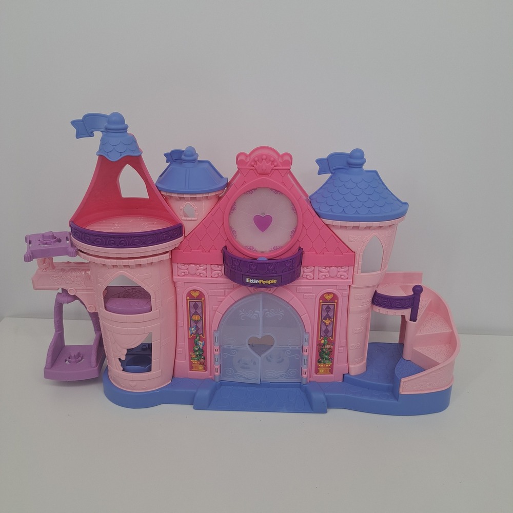 Fisher Price Little People Disney Princess Musical Songs Palace Castle WORKS